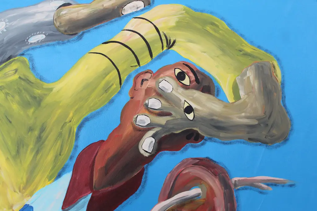 SADO-004c, Olho do pescador (Fisherman's eye), Sapate Doudou, 2025, acrylic on canvas, 140 x 140 cm.webp