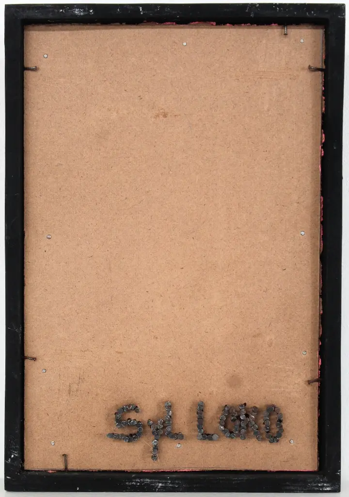 SYLO-022c, Inconnus connue inconnus VI, Syl Loko, 2023, Nails, acrylic on plywood, 20 x 30 cm.webp