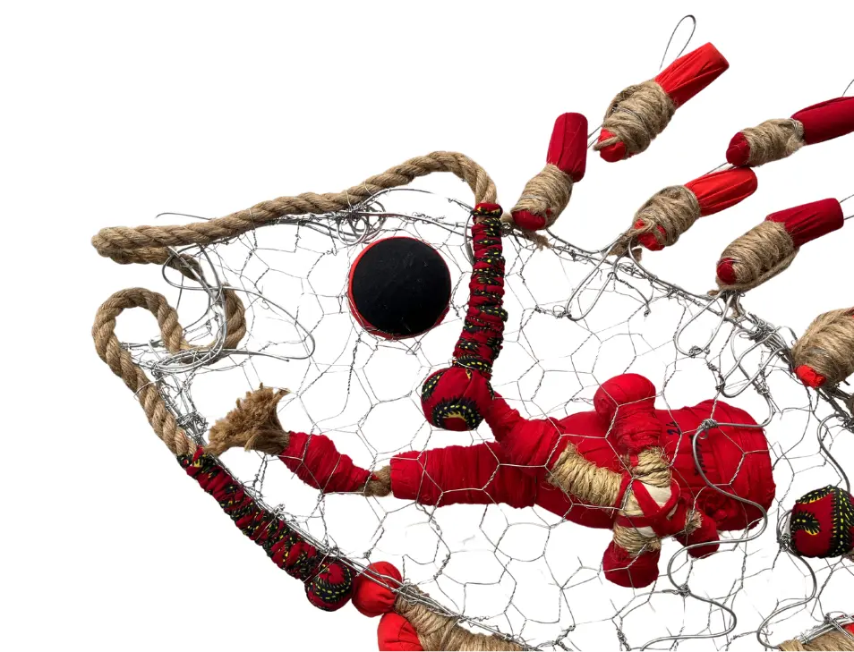 YAME-015b, Origine du Monde II (Origin of the World), Yao Metsoko, 2024, Mixed Media, 90x60x12cm.webp