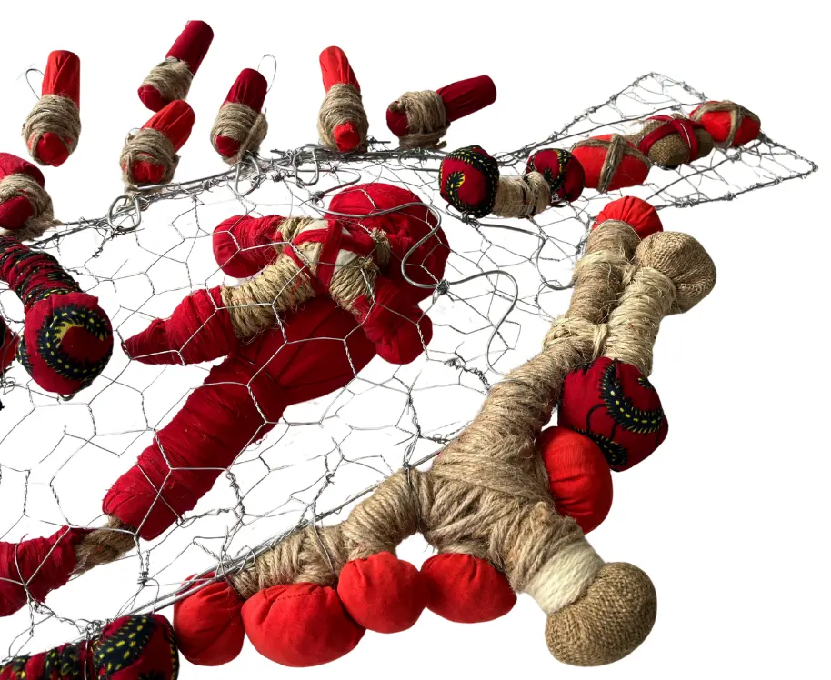 YAME-015c, Origine du Monde II (Origin of the World), Yao Metsoko, 2024, Mixed Media, 90x60x12cm.webp