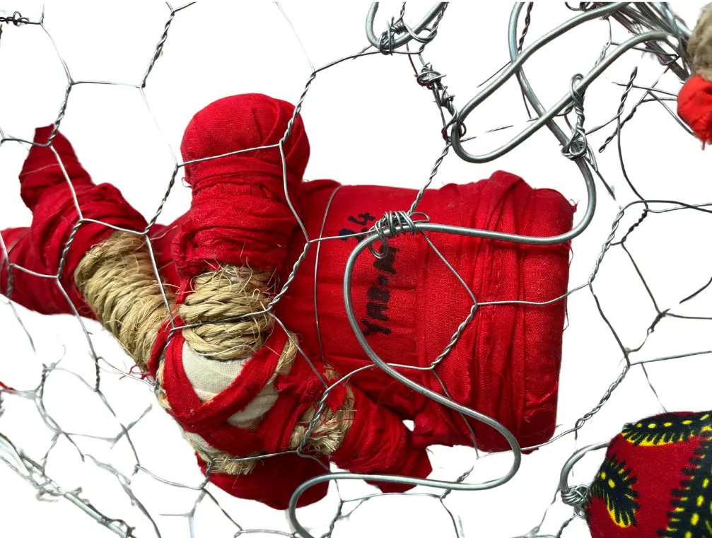 YAME-015d, Origine du Monde II (Origin of the World), Yao Metsoko, 2024, Mixed Media, 90x60x12cm.webp